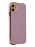 Newface Apple iPhone 12 Kılıf Volet Silikon - Mor