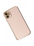 Newface Apple iPhone 12 Kılıf Volet Silikon - Pembe