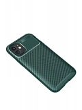 Newface Apple iPhone 12 Mini Kılıf Auto Focus Karbon Kapak - Yeşil