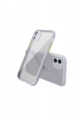 Newface Apple iPhone 12 Mini Kılıf Miami Şeffaf Silikon - Lila