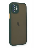 Newface Apple iPhone 12 Mini Kılıf Montreal Silikon Kapak - Yeşil