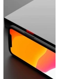 Newface Apple iPhone 12 Mini Kılıf Range Yüzüklü Silikon - Siyah-Kırmızı