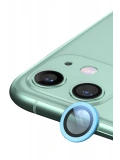 Newface Apple iPhone 12 Mini Raze Metal Kamera Lens - Mavi