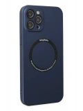 Newface Apple iPhone 12 Pro Kılıf Jack Magneticsafe Lens Silikon - Lacivert