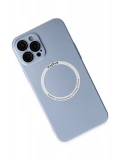 Newface Apple iPhone 12 Pro Kılıf Jack Magneticsafe Lens Silikon - Sierra Blue