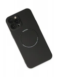 Newface Apple iPhone 12 Pro Kılıf Jack Magneticsafe Lens Silikon - Siyah