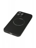 Newface Apple iPhone 12 Pro Kılıf Jack Magneticsafe Lens Silikon - Siyah