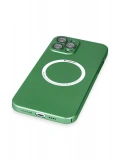 Newface Apple iPhone 12 Pro Kılıf Jack Magneticsafe Lens Silikon - Yeşil