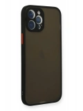 Newface Apple iPhone 12 Pro Kılıf Montreal Silikon Kapak - Siyah