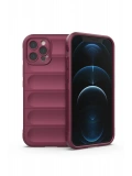 Newface Apple iPhone 12 Pro Kılıf Optimum Silikon - Bordo