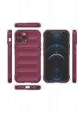 Newface Apple iPhone 12 Pro Kılıf Optimum Silikon - Bordo