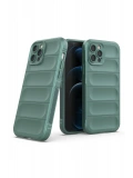 Newface Apple iPhone 12 Pro Kılıf Optimum Silikon - Koyu Yeşil