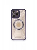 Newface Apple iPhone 12 Pro Kılıf Prag Magneticsafe Kapak - Derin Mor
