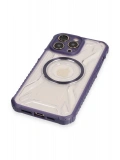Newface Apple iPhone 12 Pro Kılıf Prag Magneticsafe Kapak - Derin Mor