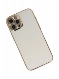 Newface Apple iPhone 12 Pro Kılıf Volet Silikon - Beyaz