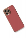 Newface Apple iPhone 12 Pro Kılıf Volet Silikon - Kırmızı