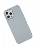 Newface Apple iPhone 12 Pro Max Kılıf Asya Deri Silikon - Sierra Blue