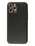 Newface Apple iPhone 12 Pro Max Kılıf Coco Karbon Silikon - Siyah