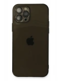 Newface Apple iPhone 12 Pro Max Kılıf Fly Lens Silikon - Siyah