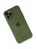 Newface Apple iPhone 12 Pro Max Kılıf Fly Lens Silikon - Yeşil