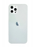Newface Apple iPhone 12 Pro Max Kılıf Karbon PP Silikon - Şeffaf