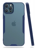 Newface Apple iPhone 12 Pro Max Kılıf Platin Silikon - Lacivert