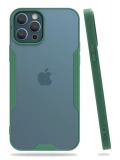 Newface Apple iPhone 12 Pro Max Kılıf Platin Silikon - Yeşil