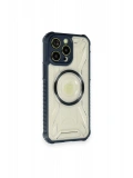 Newface Apple iPhone 12 Pro Max Kılıf Prag Magneticsafe Kapak - Lacivert
