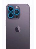 Newface Apple iPhone 12 Pro Max Neon Fosforlu Kamera Lens - Mavi