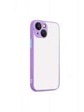 Newface Apple iPhone 13 Kılıf Montreal Silikon Kapak - Mor