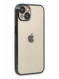 Newface Apple iPhone 13 Kılıf Razer Lensli Silikon - Siyah