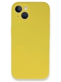 Newface Apple iPhone 13 Mini Kılıf Lansman Legant Silikon - Sarı