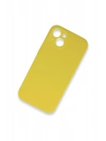 Newface Apple iPhone 13 Mini Kılıf Lansman Legant Silikon - Sarı