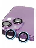 Newface Apple iPhone 13 Mini Raze Metal Kamera Lens - Mavi