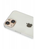 Newface Apple iPhone 13 Pers Alüminyum Kamera Lens - Gold