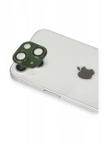 Newface Apple iPhone 13 Pers Alüminyum Kamera Lens - Yeşil