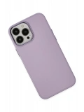 Newface Apple iPhone 13 Pro Kılıf Asya Deri Silikon - Lila