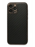 Newface Apple iPhone 13 Pro Kılıf Coco Karbon Silikon - Siyah