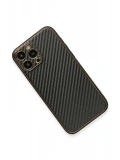 Newface Apple iPhone 13 Pro Kılıf Coco Karbon Silikon - Siyah