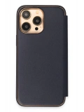 Newface Apple iPhone 13 Pro Kılıf Dolpin Kapaklı - Lacivert