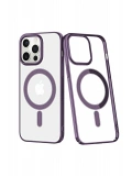 Newface Apple iPhone 13 Pro Kılıf Element Magneticsafe Sert Kapak - Derin Mor