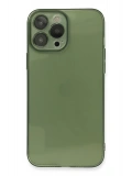 Newface Apple iPhone 13 Pro Kılıf Fly Lens Silikon - Yeşil
