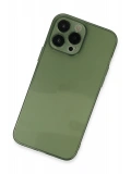 Newface Apple iPhone 13 Pro Kılıf Fly Lens Silikon - Yeşil
