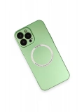 Newface Apple iPhone 13 Pro Kılıf Jack Magneticsafe Lens Silikon - Yeşil