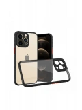 Newface Apple iPhone 13 Pro Kılıf Miami Şeffaf Silikon - Siyah