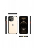 Newface Apple iPhone 13 Pro Kılıf Miami Şeffaf Silikon - Siyah