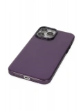 Newface Apple iPhone 13 Pro Max Kılıf Anka PC Sert Metal Kapak - Mor
