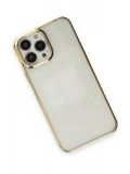 Newface Apple iPhone 13 Pro Max Kılıf Element Silikon - Gold