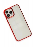 Newface Apple iPhone 13 Pro Max Kılıf Element Silikon - Kırmızı
