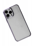 Newface Apple iPhone 13 Pro Max Kılıf Element Silikon - Mor
